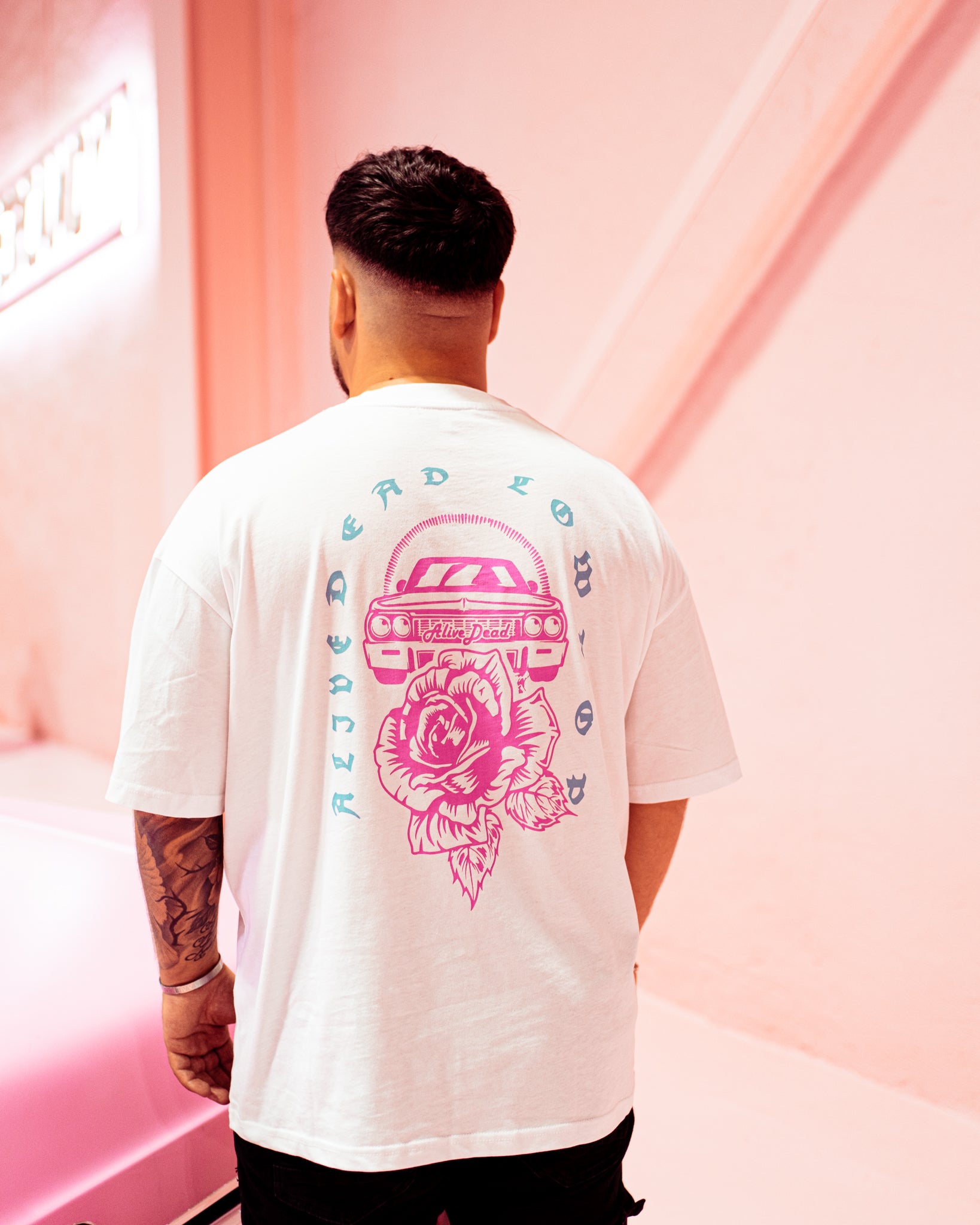 lowpop muaz white- tee