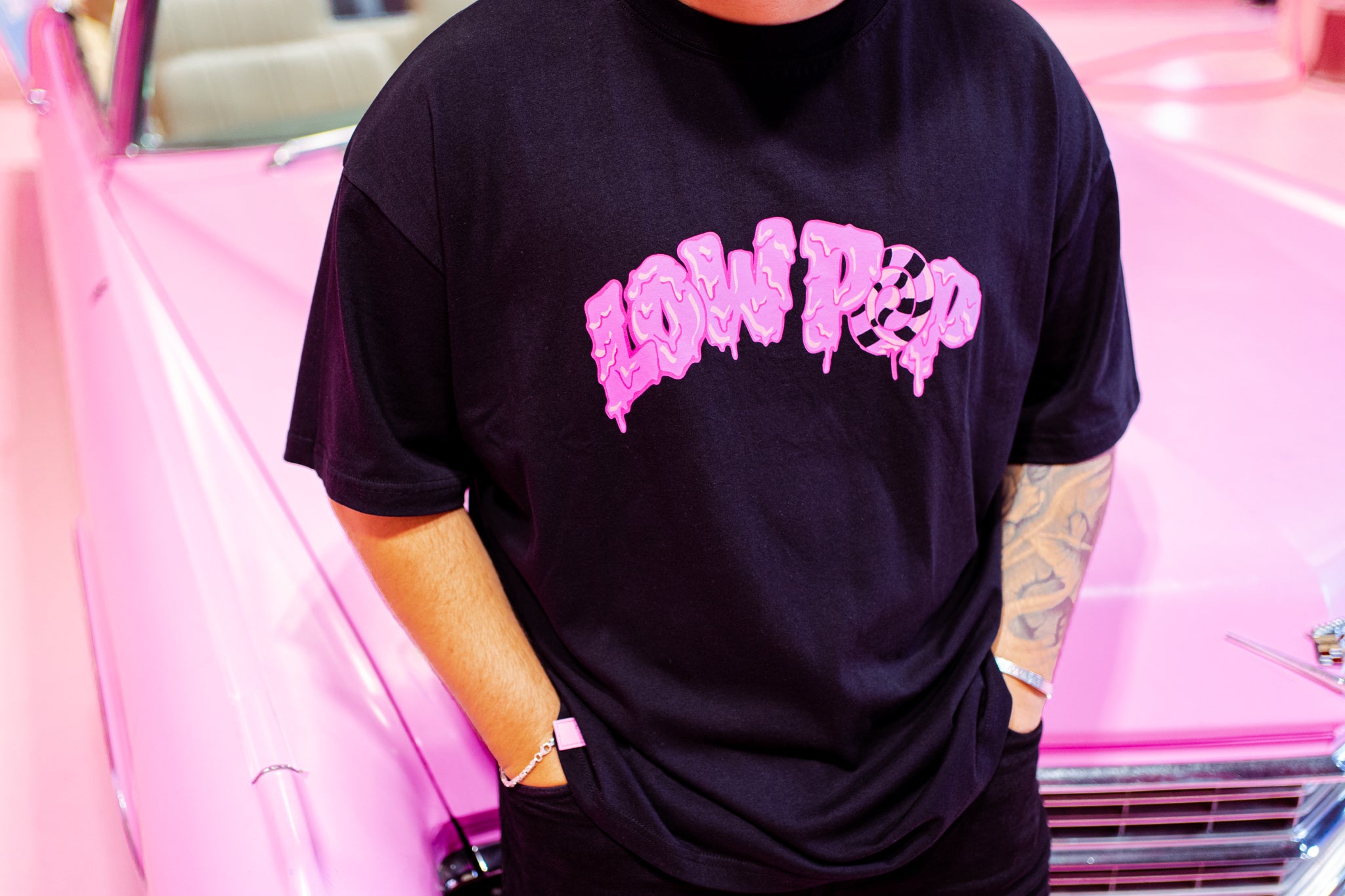 lowpop muaz black- tee